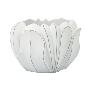 Vaso Bovezzo, 35x35 h24 cm, Bianco copertina prodoto